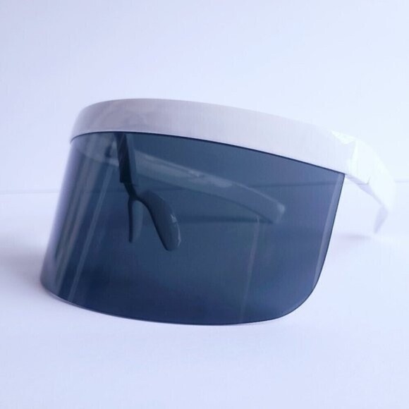 Oversized Fashion Sun Visor Unisex Sunglasses UV Lens - Picture 2 of 6